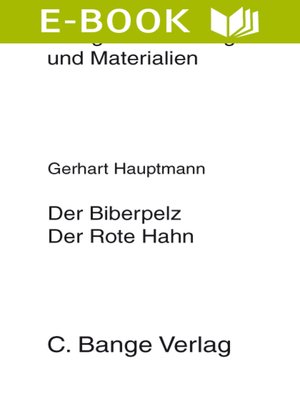cover image of Der Biberpelz  und Der rote Hahn. Textanalyse und Interpretation.